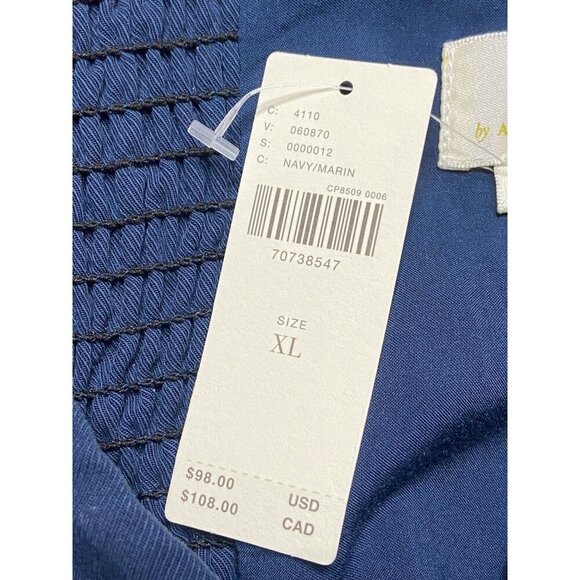 NWT Anthropologie Maeve Blue Strapless Tube Top-sz XL - Picture 7 of 13